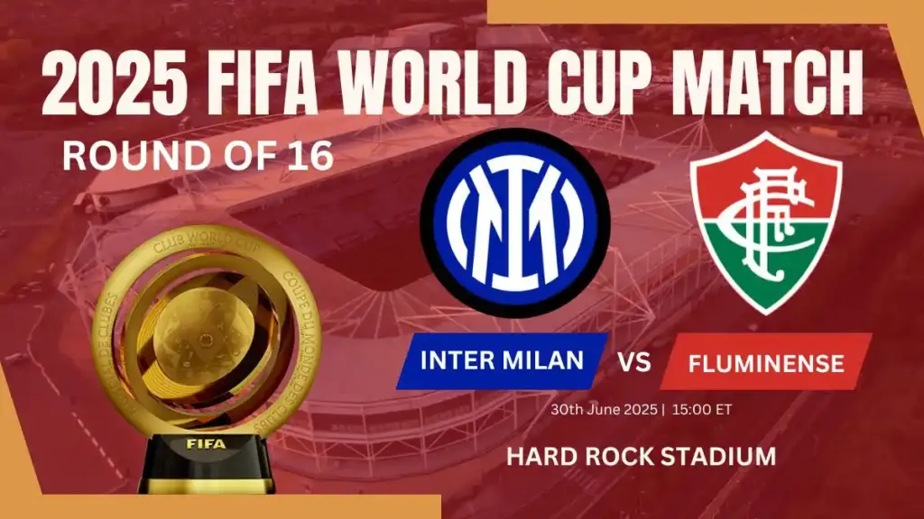 Soccer Match Fixtures and Results – 30 June 2025 3 Inter Milan vs Fluminense 2025 Club World Cup round of 16