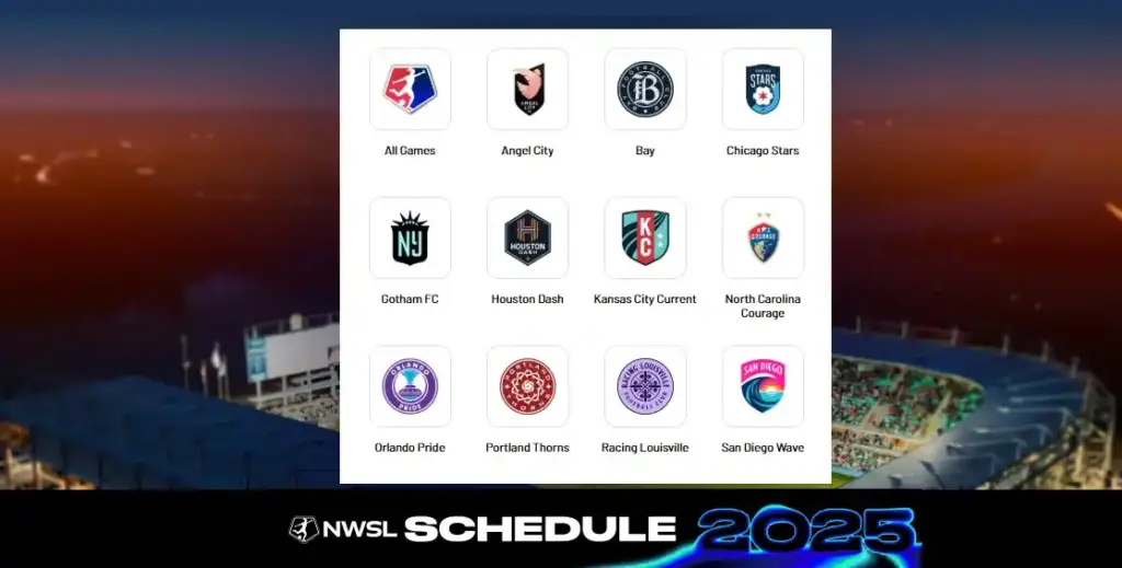 2025 National Women's Soccer League | NWSL USA 3 NWSL 2025 Regular Season Schedule
