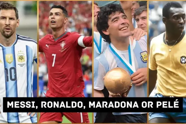 Who Is the Real GOAT of Soccer Messi, Ronaldo, Maradona or Pelé
