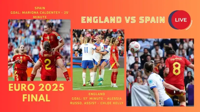 England vs Spain LIVE Score – UEFA Women’s Euro 2025 Final