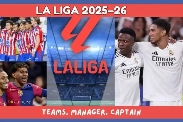 La Liga 2025–26 Teams, Stadium, Manager, Captain