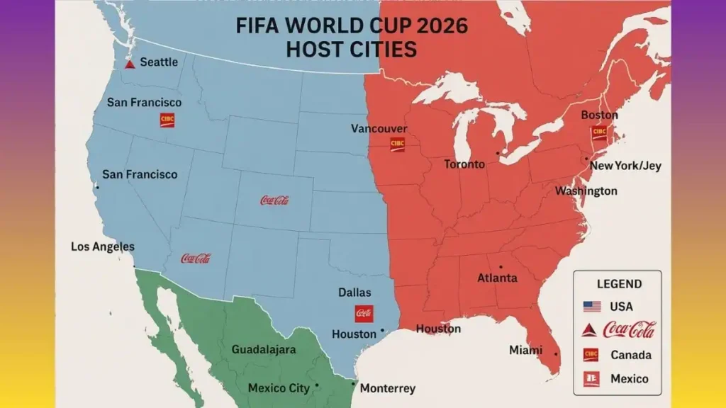 2026 FIFA World Cup Host City Sponsors by Region