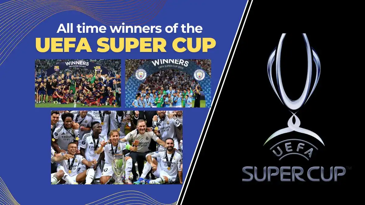 All time winners of the UEFA Super Cup Results