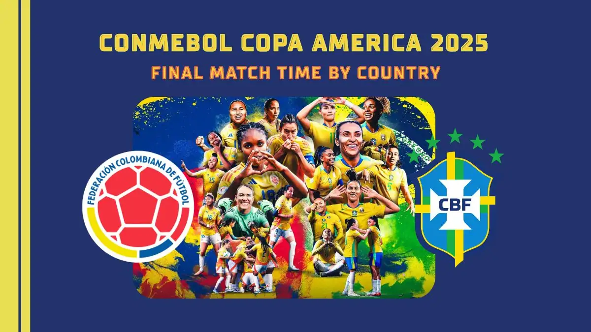 CONMEBOL Copa America 2025 Final Match Time by Country