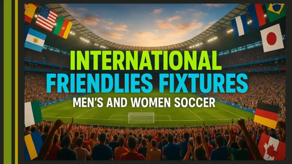 International Friendlies Fixtures - Men's and Women Soccer