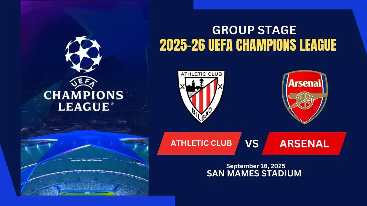 Athletic Club vs Arsenal 2025-26 UEFA Champions League Match Preview
