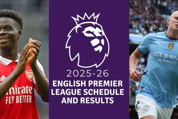 English Premier League Schedule and Results