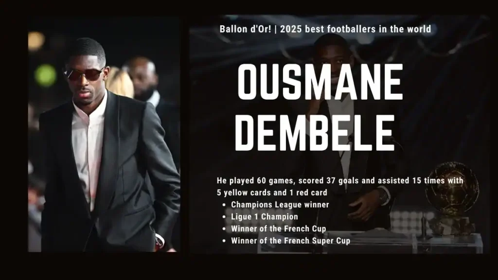 Ballon d'Or 2025 Live Stream: Ousmane Dembele and Aitana Bonmati named best footballers in the world 4 Ousmane Dembele wins Ballon d'Or! and 2025 best footballers in the world