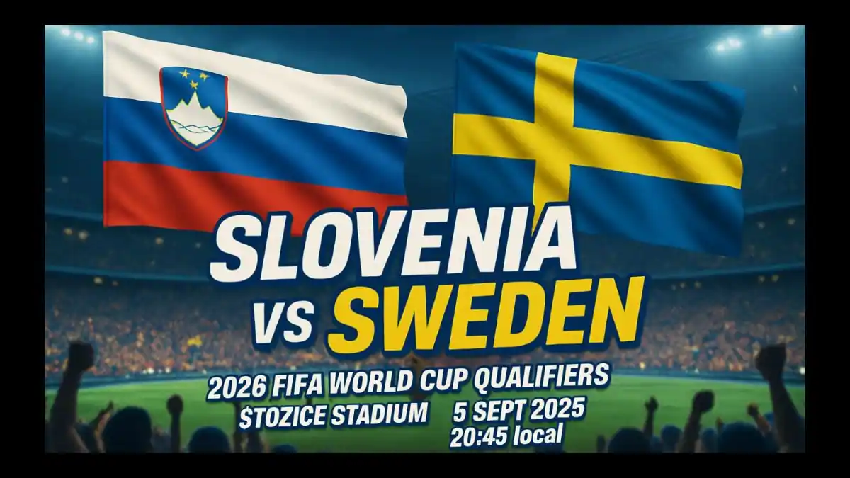 Slovenia vs Sweden - 2026 FIFA World Cup Qualifiers, key players, Predicted XI