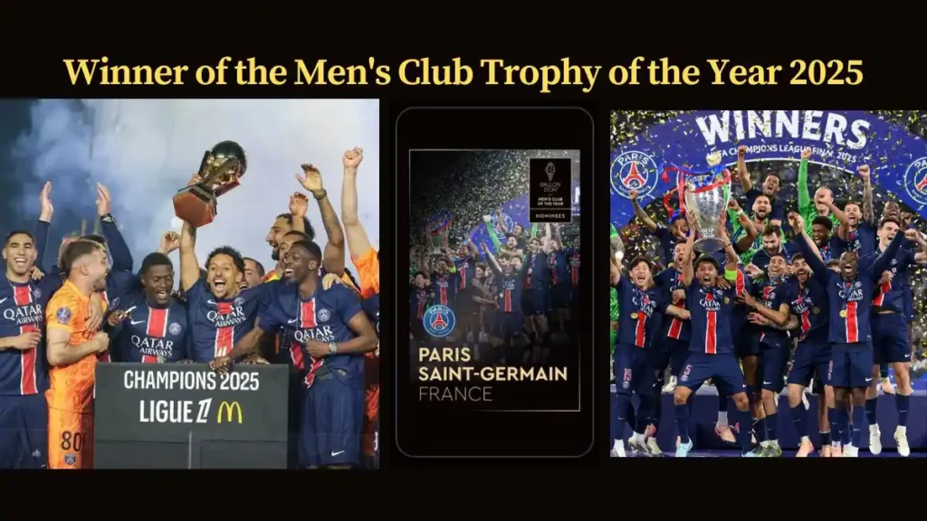 Winner of the Men's Club Trophy of the Year 2025