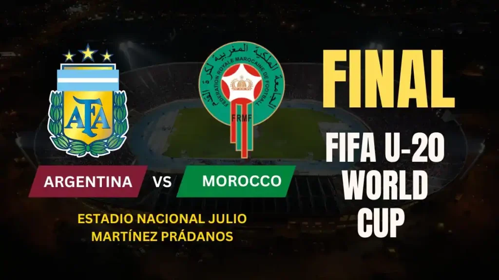 Soccer Match Fixtures – 19 October 2025 (Sunday) 3 Argentina vs Morocco 2025 FIFA U20 World Cup Final Predictions