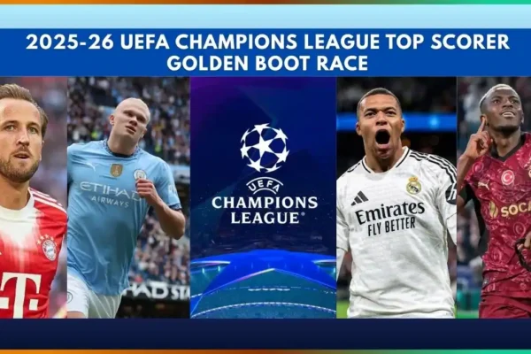 2025-26 UEFA champions league top scorer - Golden Boot Race
