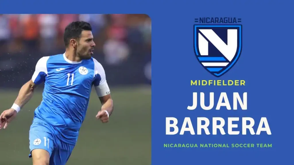 Juan Barrera Liga Primera club Managua and captains the Nicaragua national team