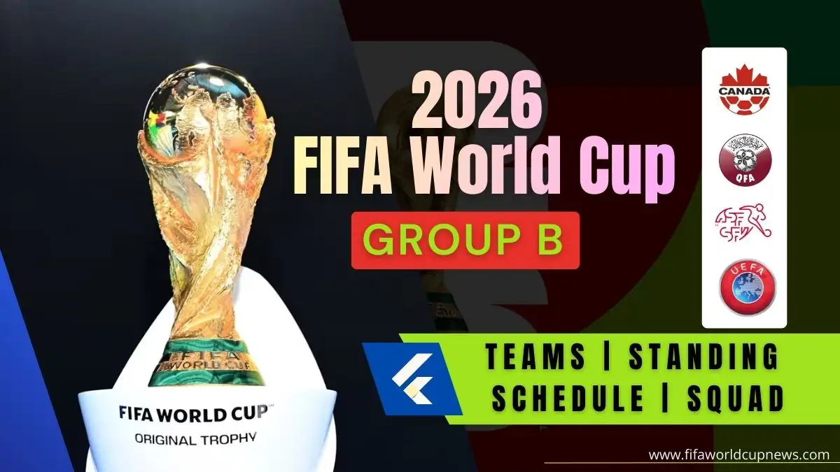 2026 FIFA World Cup Group B - Teams, Standings, Match Schedule