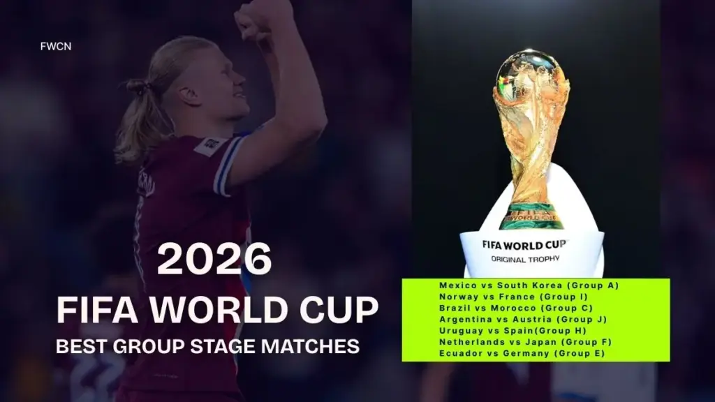 FIFA World Cup 2026 Best Group Stage Matches – Top Matches to Watch 2 FIFA World Cup 2026 Best Group Stage Matches - Top 10 Must watch
