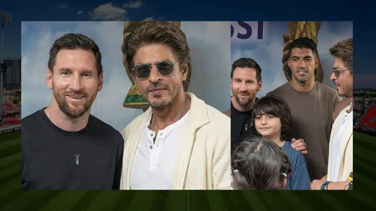 Messi's India tour - Shah Rukh Khan, Suarez and Messi in a single frame