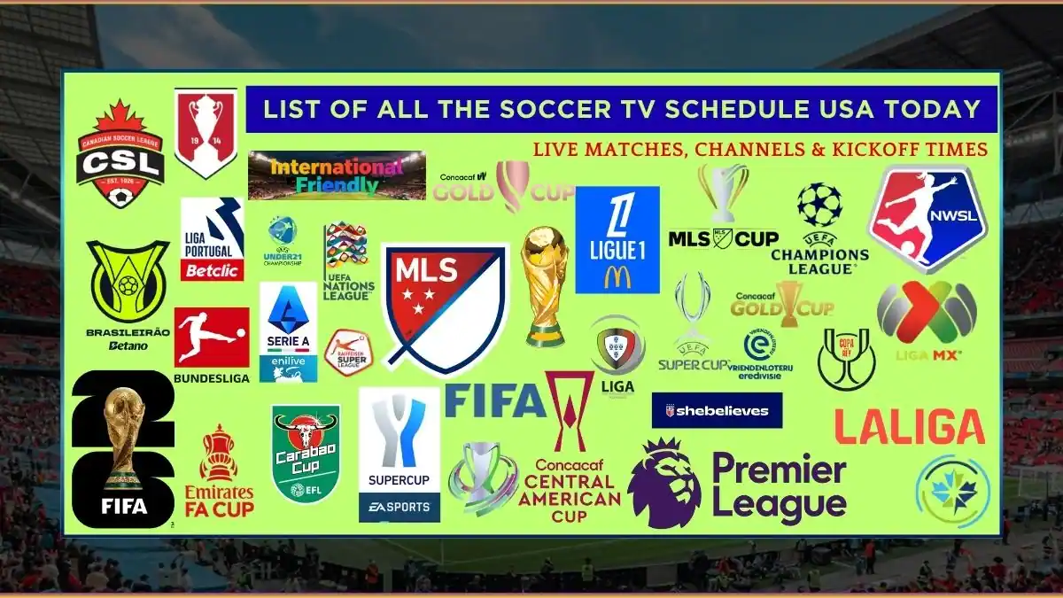 Soccer TV Schedule USA Today – Live Matches, Channels & Kickoff Times
