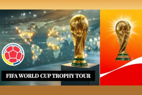 FIFA World Cup Trophy Tour Arrives in Colombia – Massive Crowds Welcome the Iconic Trophy in Bogotá