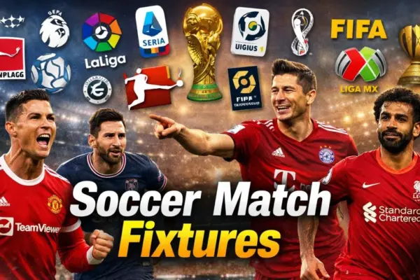Soccer Match Fixtures - Today's Global Football Match Schedule -