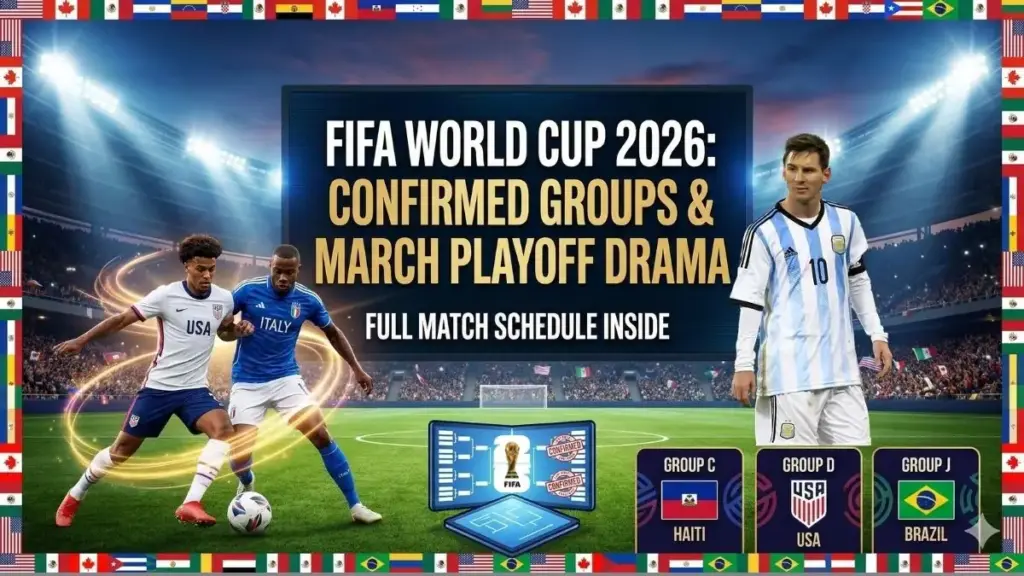 FIFA World Cup 2026: Confirmed Groups, March Playoff Drama, and Full Match Schedule 2 FIFA World Cup 2026 Confirmed Groups, March Playoff Drama, and Full Match Schedule