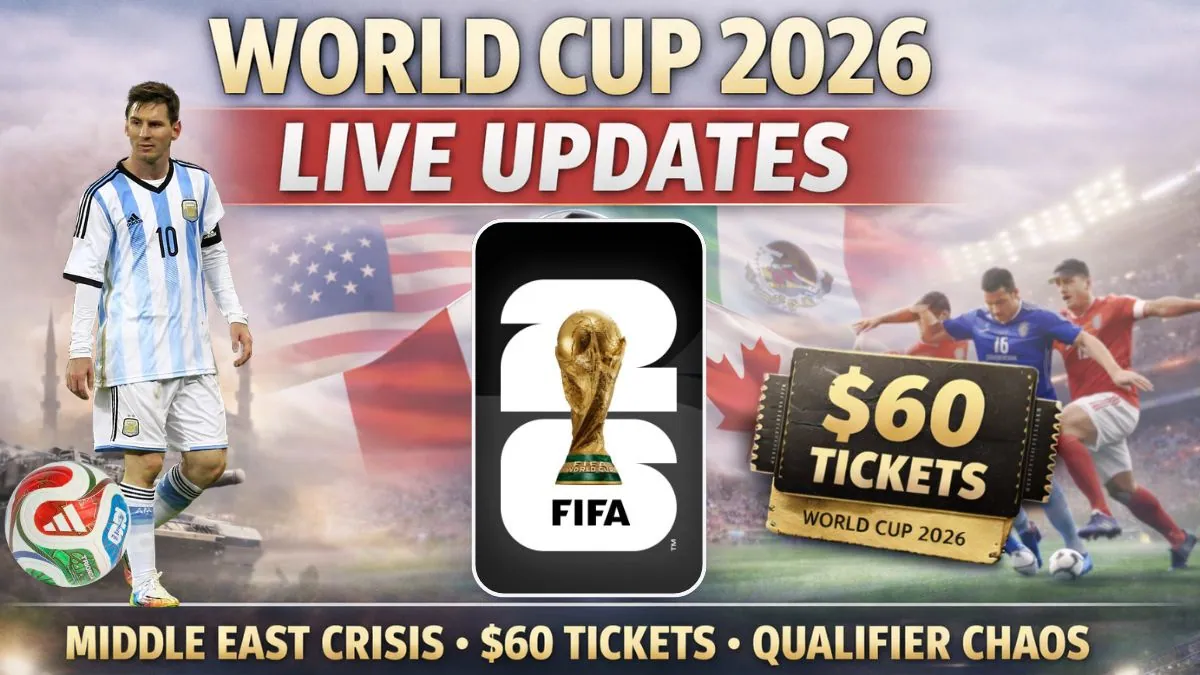 World Cup 2026 News Live Updates: Middle East Conflict Shakes FIFA Plans, $60 Tickets, & March Qualifier Drama 1 FIFA World Cup 2026 News Live Updates
