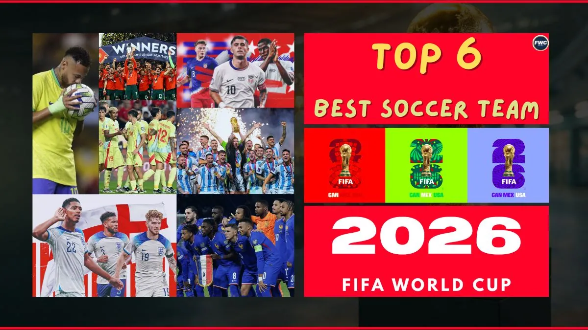 Top 6 best Soccer team in the 2026 FIFA World Cup