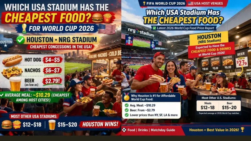 Which stadium in USA has the cheapest food for World Cup 2026? 2 Top stadiums with the cheapest food options for the 2026 World Cup