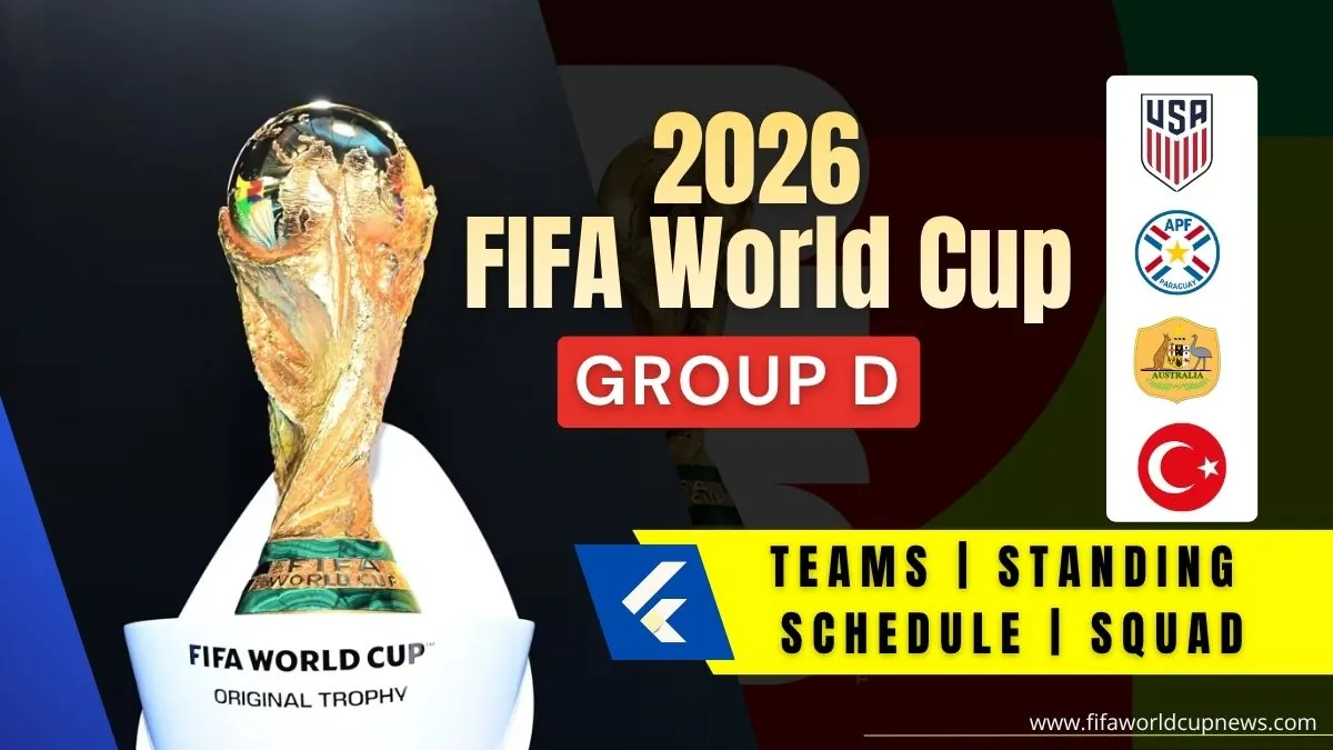 2026 FIFA World Cup Group D - Teams, Standings, Matches & squads