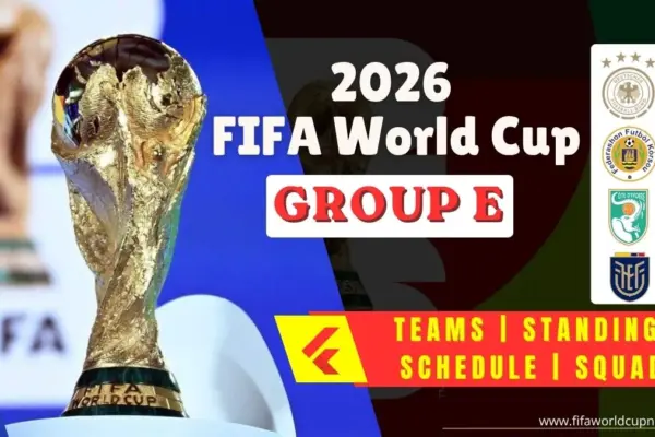 2026 FIFA World Cup Group E - Teams, Standings, Match Schedule
