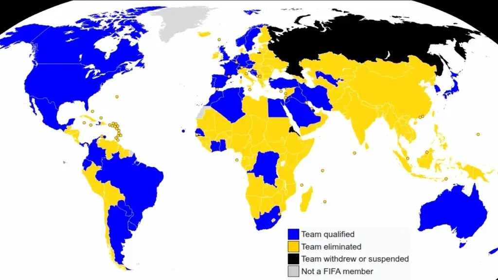 2026 FIFA World Cup Qualified Teams by confederation