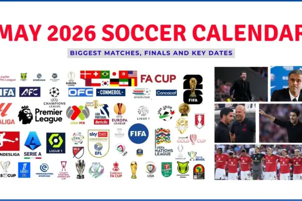 May 2026 Soccer Calendar Biggest Matches, Finals and Key Dates