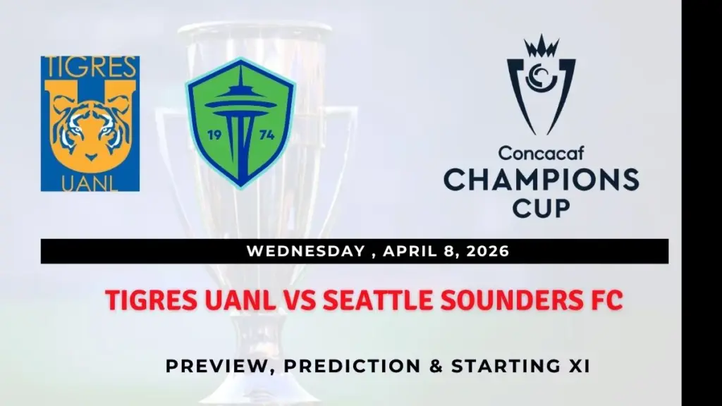 2026 CONCACAF Champions Cup Quarter-finals: All You Need to Know 6 Tigres UANL vs Seattle Sounders FC Preview, Team News & Probable Starting XI - Concacaf Champions Cup 2026