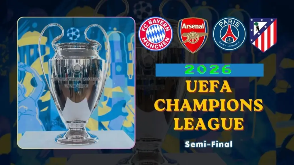 UEFA Champions League semi-Final 2026 Draw Full Fixtures, Dates & Match-ups