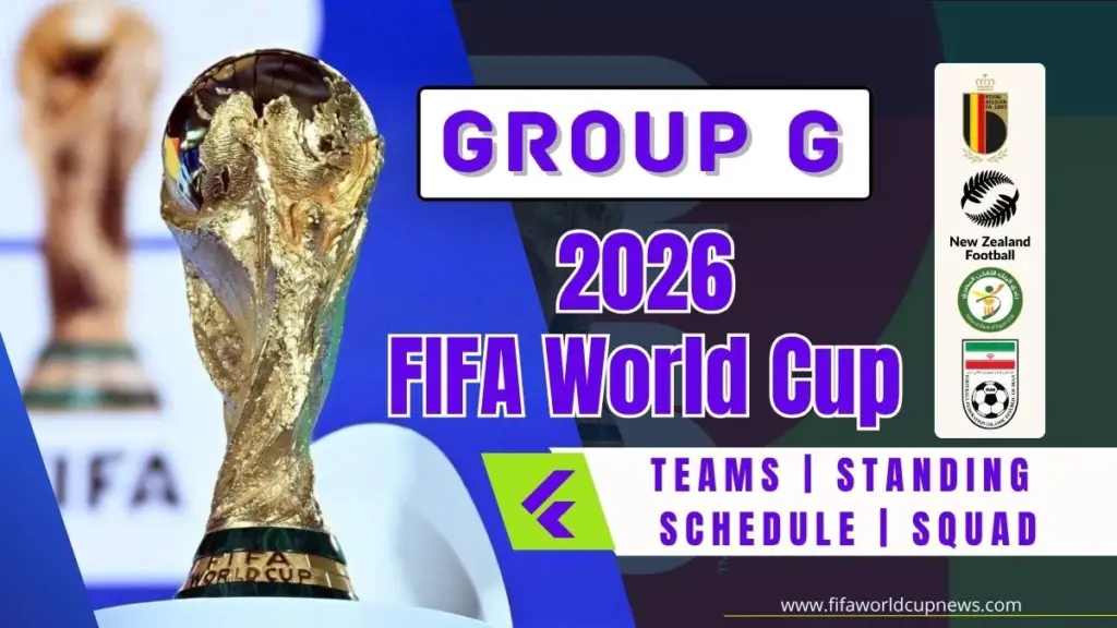 2026 FIFA World Cup Group G - Teams, Standings, Match Schedule