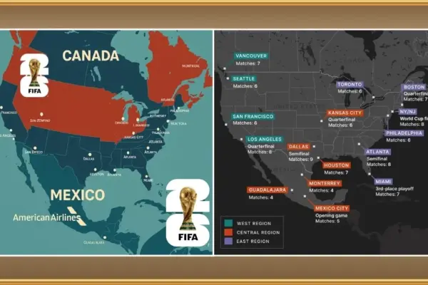 2026 FIFA World Cup Venues - All cities & match Location