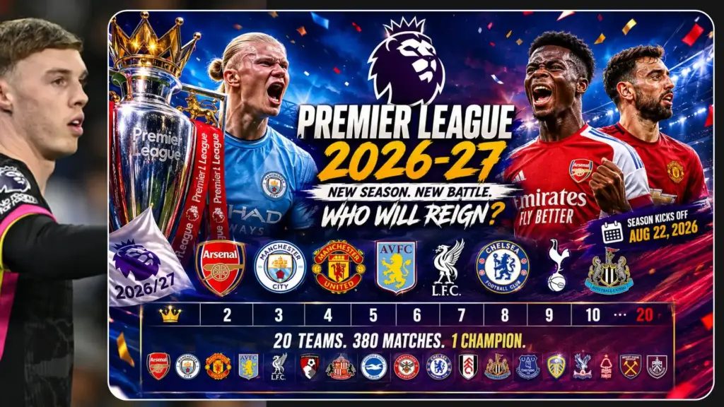 2026-27 Premier League season officially starts! 3 2025-26 Premier League Points Table