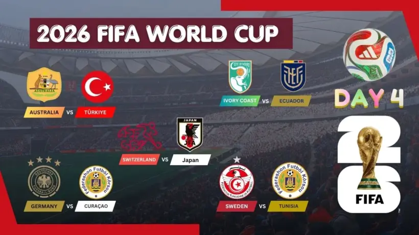 FIFA World Cup 2026 Day 4 (Sunday) Schedule, Starting XI & Predictions