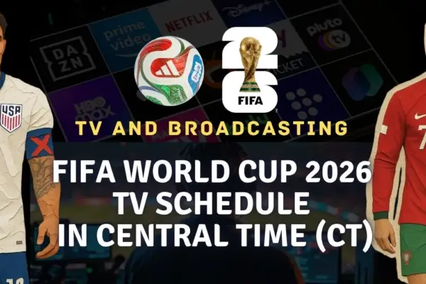 FIFA World Cup 2026 TV Schedule in CST (Central Time) – Full Match Timings, TV Channels & Streaming Guide