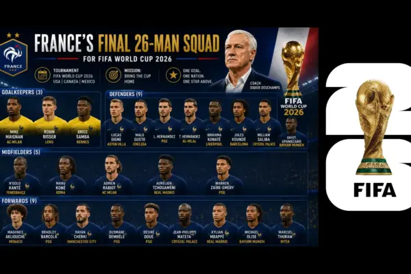 France World Cup 2026 Squad of Final 26 Players