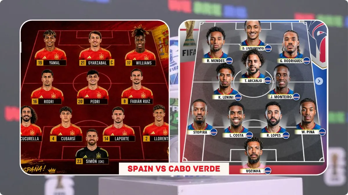 Spain vs Cabo Verde Predicted Lineups: Full Starting XI for World Cup 2026 Group H Clash 1 Spain vs Cabo Verde Predicted Lineups Full Starting XI for World Cup 2026 Group H Clash