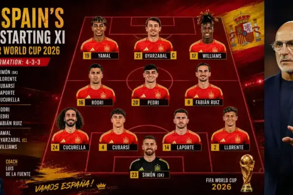 Spain's best XI for the World Cup 2026