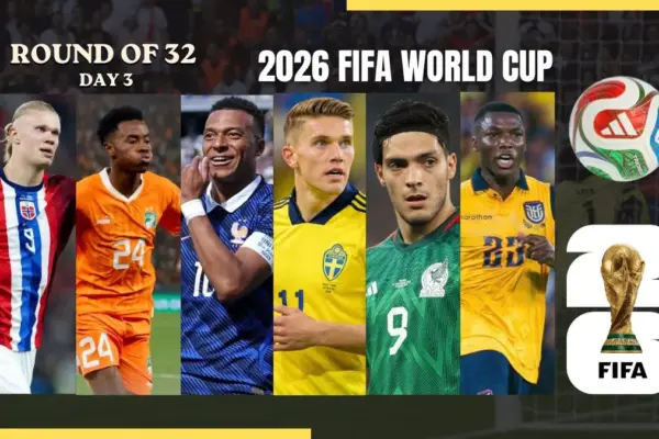 Today's FIFA World Cup 2026 Round of 32 Schedule (Day 20 - Tuesday, June 30)