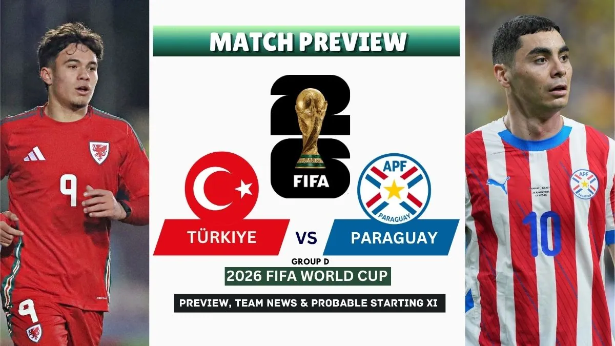 Türkiye vs Paraguay Preview, Team News, Starting XI and Where to Watch - 2026 FIFA World Cup (Group D)