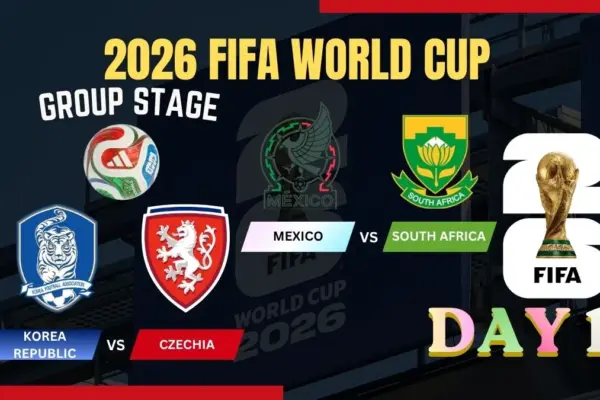World Cup 2026 Schedule Today - Day 1 – Mexico vs South Africa, Korea Republic vs Czechia