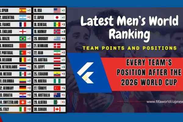 FIFA World Rankings After the 2026 World Cup Spain No. 1, Norway Make History