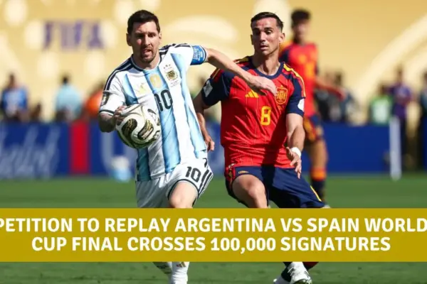 Petition to Replay Argentina vs Spain World Cup Final Crosses 100,000 Signatures