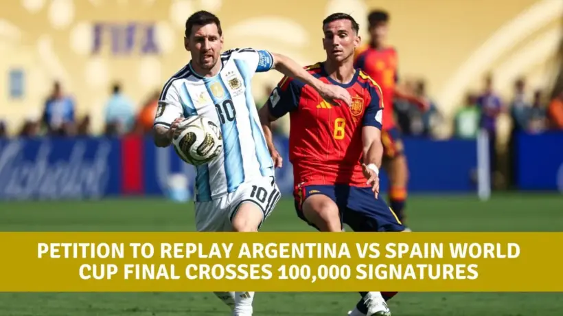 Petition to Replay Argentina vs Spain World Cup Final Crosses 100,000 Signatures
