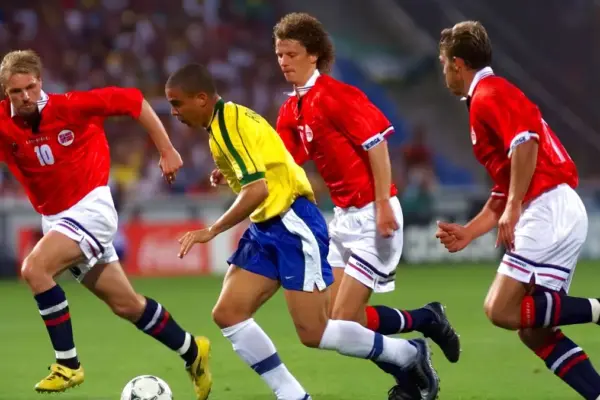 The famous 1998 world cup encounter Brazil vs Norway