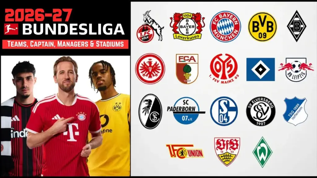 2026-27 Bundesliga Teams, Managers & Home Stadiums