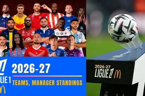 2026-27 Ligue 1 Teams, Points Table with Home Venue